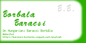 borbala baracsi business card
